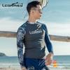 Nuevo Traje Flotante con Estampado Digital de Corea del Sur Traje de Medusa Traje de Buceo de Medusa Traje de Playa y Surf de Manga Larga de Secado Rápido para Hombre