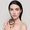 Espejo de Maquillaje Plegable de Metal de Doble Cara, Espejo de Retoque Resistente, Espejo Pequeño Portátil con Tapa abatible, Espejo Mini de Viaje