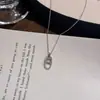 Collar Oval Geométrico, Estilo Nuevo, Lujo Ligero, Estilo Minimalista de Gama Alta, Cadena Exquisita y Elegante para la Clavícula, Collar de Moda y Versátil