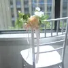 309 flores artificiais para encostos de cadeiras de casamento, buquês para arranjo de cenário de casamento ao ar livre, flores decorativas para celebração de arte floral de casamento