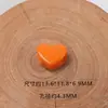 Macaron Color Caramelo Agujero Cruzado Corazón de Melocotón DIY Agujero Grande Amor con Cuentas Cadena para Teléfono Móvil Cuerda de Cabeza de Joyería Acrílica Accesorios
