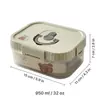 Conjunto de 5 Caixas Organizadoras de Geladeira Transfronteiriças, Caixas Organizadoras Empilháveis, Seguras para Micro-ondas, Recipientes Selados de Grande Capacidade para Cozinha Atacado