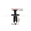 Clip Remache de Fijación Tipo Empuje N807389S para Parachoques Guardabarros de Coche Ford Chrysler