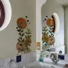 Brup Pegatinas de Pared de Planta Acuarela Estilo Wabi-Sabi Estilo Geométrico Minimalista Pegatinas Decorativas para Embellecimiento de Paredes del Hogar Hs5420E
