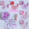 Decoraciones de Lentejuelas para Uñas, Estrellas Brillantes de Venta Caliente de Celebridades de Internet, Corazones, Purpurina Estrellada, Decoraciones de Uñas con Purpurina Estilo Ins Coreano