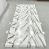 Rolo de Adesivo de Parede de Mármore Imitação Azulejo Autoadesivo Decoração de Parede para Esconder Fundo Feio da Sala de Estar Papel de Parede à Prova d'Água e à Prova de Umidade