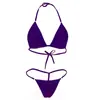 Roupa Íntima Sexy Transfronteiriça Mini Roupa de Banho Moda Praia Feminina Perspectiva Sexy ebay Conjunto Biquíni Três Pontos Z818