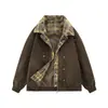 Chaqueta Falsa de Dos Piezas Estilo Primavera y Otoño para Hombre, Nueva Chaqueta de Marca Trendy Holgada Talla Grande para Hombre, Versión Coreana Casual