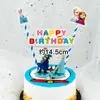 Enfeites de Bandeirinha de Cena Infantil Esponja EVA Decoração de Bolo de Aniversário Mesa de Sobremesa Festa Casamento