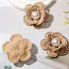 Broche de Camelia Hecho a Mano Inspirado en Estilo Coreano DIY para Mujer con un Look de Moda de Alta Gama y Temperamento Elegante