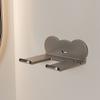 Estante de Almacenamiento para Secador de Pelo Ventosa Sin Taladro Espacio de Aluminio Montado en Pared Estante de Baño Estante de Almacenamiento para Secador de Pelo