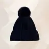 Nuevo gorro de punto para otoño e invierno con logotipo personalizado, adelgazante, forrado de polar, engrosado, a prueba de viento, cálido, con diseño trenzado y pompón