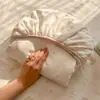 2026 Nuevo Estilo Algodón Esponjoso Como Nube Kapok Gasa Arrugada Sábana Individual Pieza Única Cama de Estudiante Sábana de Cama Refrescante de Verano
