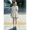 Nuevo conjunto de estilo coreano, un look suave y relajado, extremadamente elegante, conjunto de dos piezas de cárdigan de punto y falda corta