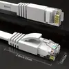 Cable Ethernet Cat6 en Stock para Routers de Computadora, Uso Doméstico, Cable de Parche Terminado, Cable de Red Gigabit Cat6, Cable de Red Plano