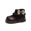 Botas para Niña Botines 2026 Invierno Nuevas Botas de Cuero de Princesa Antideslizantes Versátiles Botas Martin Algodón Cálido