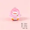 Pato-banana desenho animado que brilha no escuro fofo estatueta mini ornamento de mesa acessório de pingente DIY caixa cega fofa