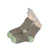 Calcetines Zhuji nuevos de otoño e invierno para mujer, calcetines de media caña de hilo patchwork estilo coreano para niña, calcetines holgados para mujer
