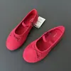 Zapatos de Princesa de Ballet con Lazo para Niñas de Primavera y Otoño, Zapatos Bajos Individuales Elásticos Multicolores, Zapatos de Baile para Niños de Suela Suave