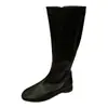 Botas planas retro y botas altas Chuyuji para mujer, nuevo estilo otoño e invierno 2026, botas de jinete simples y versátiles