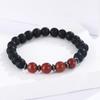 Design de Pulseira de Contas de Turquesa Natural Nicho Pulseira Empilhada Retrô Elástica Ajustável Casal Jade