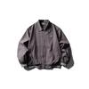 Crowd City Outono Novo Retrô Resistente Algodão Lavado Lapela Jaqueta Baseball Masculina Solta Casaco Y560