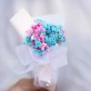 Mini ramo de gypsophila exquisito, hecho a mano, flores secas para coche, rosa eterna, regalo de bricolaje, decoración de regalo de mano