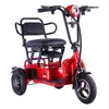 Plegable Eléctrico Triciclo Pequeño Ocio Caminar Coche para Ancianos Hogar Adulto Familia Portátil Batería Coche Fuente de Fábrica