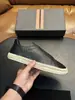 Sapatos Masculinos Esportivos Casuais de Couro Genuíno de Alta Qualidade Zegn Outono e Inverno, Modernos e Discretos com Detalhes Coloridos, Macios e Confortáveis