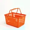 Carrito de la compra de supermercado con ruedas, caja de compra, cesta de mano para tienda de conveniencia, almacenamiento de snacks para centro comercial, cesta de la compra de gran capacidad