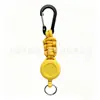 Chaveiro Retrátil de Paracord Trançado Estilo Novo para Exterior Transfronteiriço Puxador Fácil Anti-Perda Anti-Roubo Pingente Retrátil com Retorno