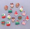 Carnaval navidad resina accesorios diy pegamento de crema funda de teléfono móvil pegatina de refrigerador pinza para el pelo cuerda hebilla de zapato material de decoración