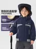 Abrigo de invierno estilo europeo para niños, impermeable, forrado de polar, ropa nueva para niños, conjunto de invierno cálido para niños y bebés