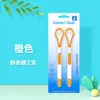 Set de 2 Raspadores de Lengua Transfronterizos, Herramienta de Plástico para Limpiar la Lengua, Cepillo de Doble Cara para Recubrimiento de Lengua, Removedor de Mal Aliento