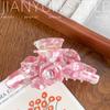 Francés Cool Ácido Acético Flor Rosa Grande Pinza para el Cabello Pinza para el Cabello Parte Posterior de la Cabeza para Niña Pinza Tiburón para el Cabello Adorno para la Cabeza