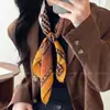 Pañuelo de Seda Floral Vintage para Mujer, Pañuelo Cuadrado de Alta Gama, Nuevo Estilo 2026, Combinado con Camisas, Pañuelo para la Cabeza, Cinturón Decorativo y Cubierta para la Cintura