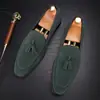 Zapatos de Cuero Versátiles Slip-On de Moda Coreana para Hombre Estilo Británico Punta Afilada Negocios Casual Zapatos de Cuero Zapatos Slip-On Ligeros y Cómodos