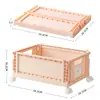 Caja de Libros Plegable Multicapa debajo de la Mesa Estante de Almacenamiento para Snacks Carrito de Almacenamiento con Ruedas de Pie para Dormitorio Estudiantil