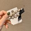 Corea del Sur Dongdaemun Estilo Barroco Industria Pesada Retro Perla Diamante Checo Pasador Clip Lateral Pasador Roto Clip para Flequillo