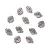 Accesorios de joyería de aleación DIY plata Xizang cuenta martillada cuenta suelta pulsera cuenta anillo cabeza colgante pequeña mayoreo