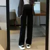 Seis Cores Disponíveis Jeans de Cintura Alta para Gestante Perna Larga Estilo Solto Primavera e Outono Roupa Externa Emagrecedor Caimento Reto Perna Reta Comprimento Total Clássico Versátil