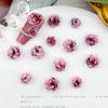 Explosiones Vivas Rojo Fino Brillante Flores Accesorios para Arte de Uñas Resina Luminosa Joker Camelia Material para Arte de Uñas Bolsa