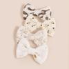 Nuevo accesorio para el cabello infantil transfronterizo lazo de algodón horquilla para niñas clip lateral clip superior trasero accesorios para niños