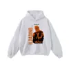 Moletom com Capuz Estampado Vintage Europeu e Americano Hiphop Costa Oeste Lavado Desgastado Masculino Ins Hoodie Vintage