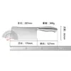 Juego de Cuchillos de Acero Inoxidable con Mango Hueco, Cuchillo para Rebanar Yangjiang, Juego de Cuchillos Domésticos de Acero al Carbono Alto