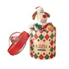 Caixa de Presente de Natal, Caixa de Embalagem para Presente, Balde Portátil Redondo para Abraçar, Biscoitos de Floco de Neve, Doces, Presente Souvenir