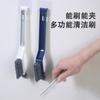 Cepillo de plástico tres en uno para suelo de baño, cepillo para juntas, cepillo de limpieza, cepillo de cerdas para limpieza de baño, cepillo para juntas