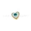 Perforación Ojo del Diablo Cuentas en Forma de Corazón Ovaladas Accesorios de Aleación Pulsera Colgante de Ojo Fabricación de Joyería DIY