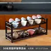 Prateleira de Exibição para Mesa, Suporte de Xícaras de Chá em Madeira Maciça, Prateleira de Armazenamento para Conjunto de Chá, Mesa de Chá Pequena para Sala de Chá do Escritório, Prateleira de Armazenamento para Mesa de Chá