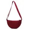 Fábrica Fuente Misma Tienda de Vestir Youjia Bolso Cruzado para Mujer Caperucita Roja Bolsa de Nylon Tipo Dumpling Bolso de Hombro para Estudiante Bolsa de Tela